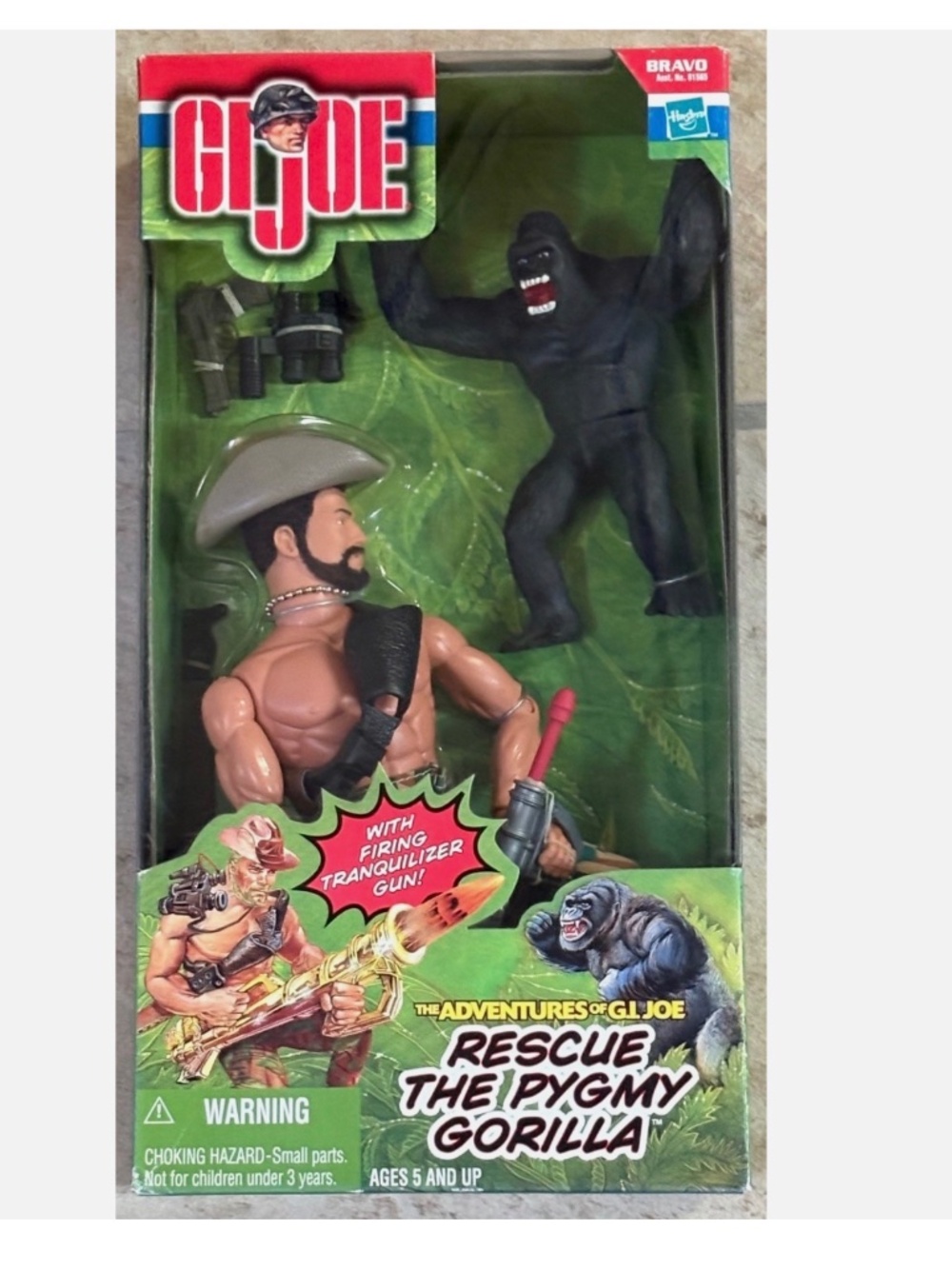 GI Joe - The Adventures of - Rescue the Pygmy Gorilla - 12" Figure Mint MIB New